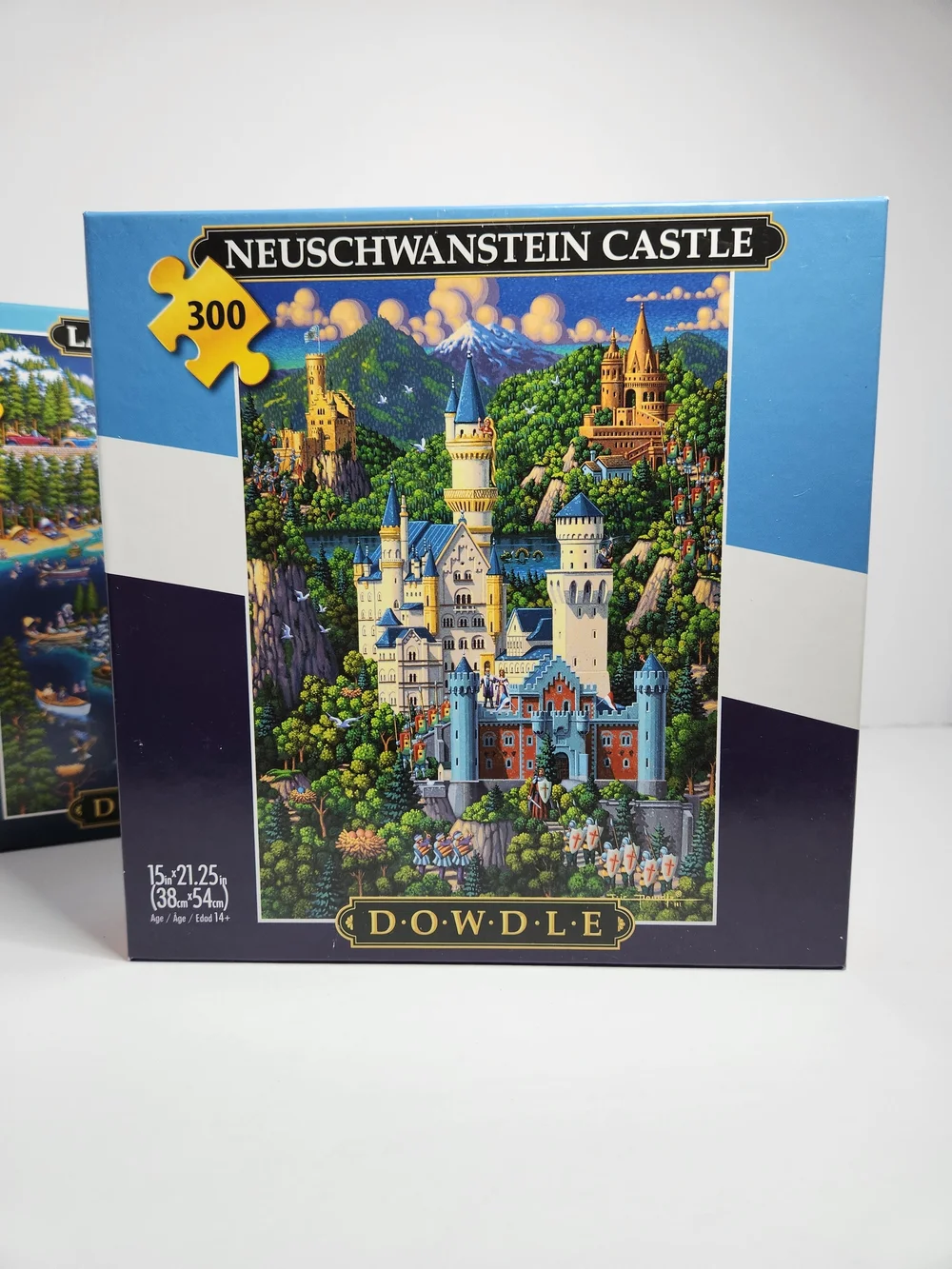 DOWDLE 300-Piece Kids Puzzle Bundle - Blue and Multicolor Scenes